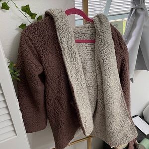 reversible teddy jacket